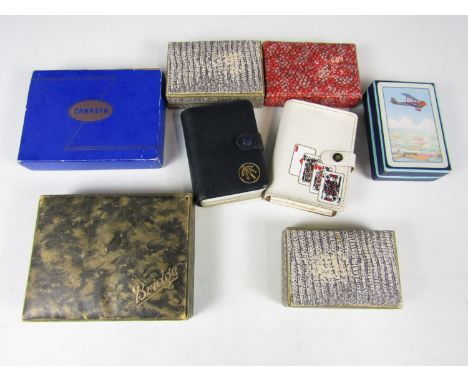 A quantity vintage of playing cards including Bridge and Canasta etc
