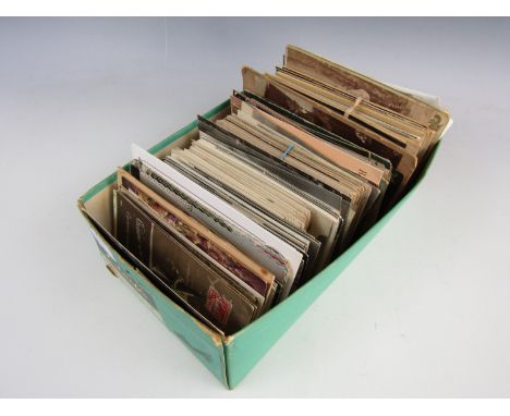A quantity of vintage postcards including stars of the stage, pop stars and The Beatles etc