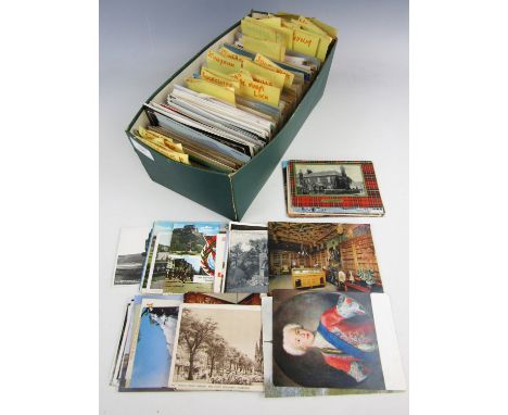 A quantity of vintage postcards depicting Scotland and The Borders etc