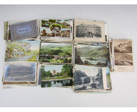 A quantity of vintage postcards depicting Carlisle, Cumbria and the Lake District etc
