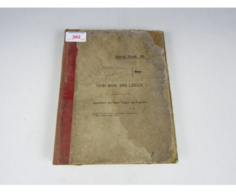 A First World War army cash book and ledger of J. Dickinson of the 7th Kings Liverpool Regiment