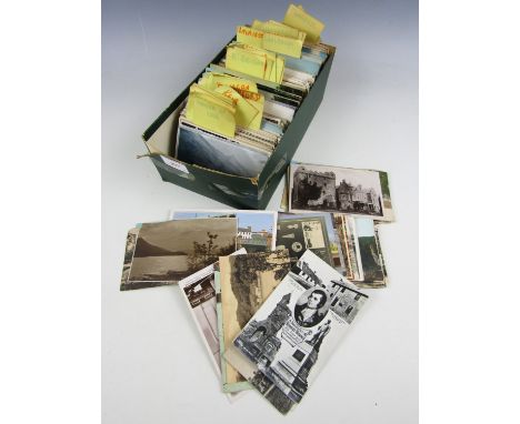 A quantity of vintage postcards depicting Scotland and The Borders