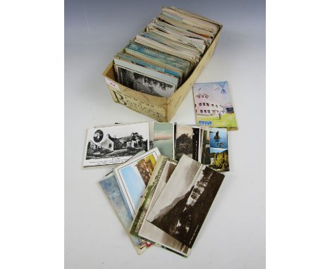 A quantity of vintage postcards including Scotland, Lochs and castles etc