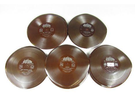 A quantity of vintage Durium single-side Gramophone records