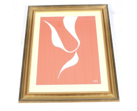 Henri Matisse (1869-1954) 'The Skaters' silkscreen print. Monogrammed in the plate 'NH' bottom right, label verso, 42cm x 56c