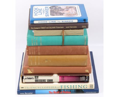 A collection of ten assorted vintage fishing books. Including A. R. Matthews - Freshwater Fishing,1920 first edition; Antony 