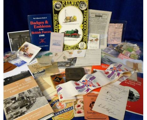 Railwayana / Collectables, a quantity of rail and other ephemera from the early 20th Century onwards to include rail tickets 