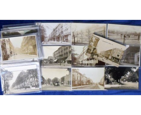 Postcards, a further selection of approx 40 cards of the Kensington area inc. RP's of Cornwall Gardens, Kensington Court, Llo