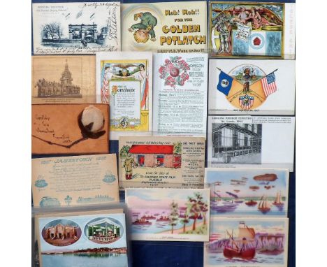 Postcards, USA, Exhibitions and Expositions, a good selection of 40+ cards inc. Californian-Pacific 1935, Czech-American Chic