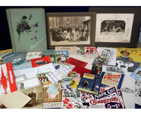 Ephemera, a large quantity of mostly 19th and 20th Century ephemera to include letter heads, cartes de visite, photographs, m