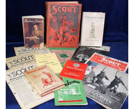 Scouting, a quantity of Scout related items to include 'Scouting for Boys' by Lord Baden Powell of Gilwell 1953, 'Playing the