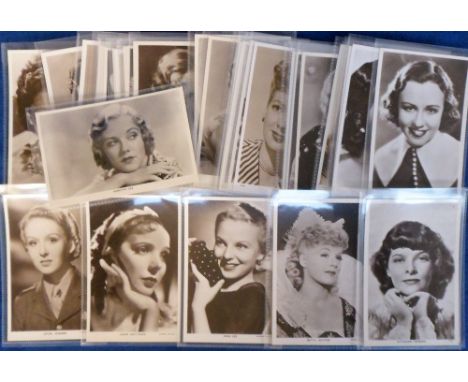 Postcards, Cinema, a collection of 39 Picturegoer cards, all of Actresses inc. Betty Hutton, Violet Hopson, Miriam Hopkins, K