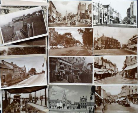 Postcards, UK a collection of 57 RP's mostly from Southern England, various locations, Kent, Buckinghamshire, Hampshire, Glou