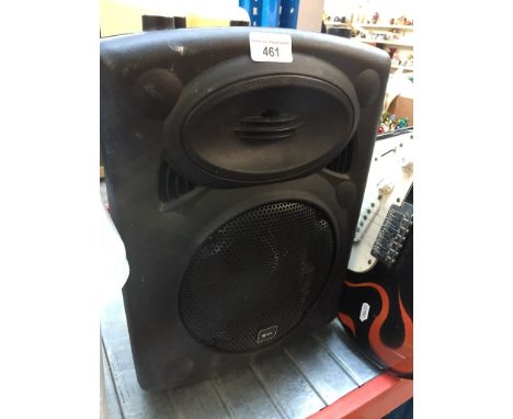 A QTX Sound speaker. 
