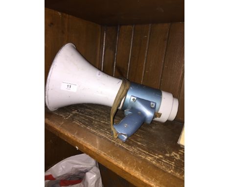 A megaphone. 