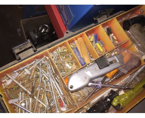 A toolbox with tools, etc. 