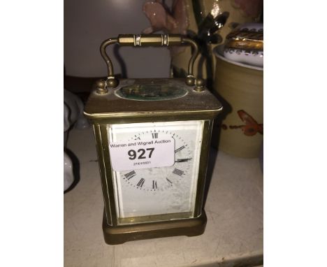 Brass carriage clock 