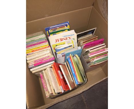 Box of Ordnance Survey maps 