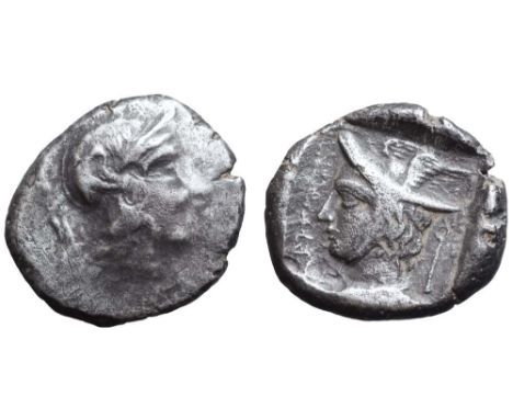 Lycia, Kadyanda AR Stater. Time of dynast Kheriga, circa 410-400 BC. Head of Athena right, wearing plain Attic crested helmet