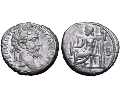 Septimius Severus BI Tetradrachm of Alexandria, Egypt. Year 2, AD 193/4. AYT K Λ CЄΠT CЄOYHPOC ΠЄPT CЄB, laureate head right 