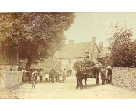 POSTCARDS - SOUTH OF CHARD, SOMERSET  Approximately ninety-one cards, comprising real photographic views of a Tatworth school