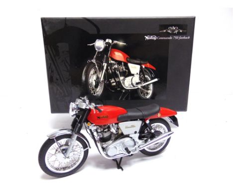 A 1/12 SCALE MINICHAMPS NO.122 132002, NORTON COMMANDO 750 FASTBACK 1968  mint or near mint, boxed.