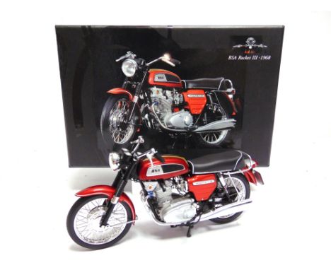 A 1/12 SCALE MINICHAMPS NO.122 130100, B.S.A. ROCKET III 1968  mint or near mint, boxed. Condition Report : Nearside exhaust 
