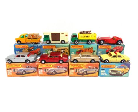EIGHT MATCHBOX 1-75 SERIES SUPERFAST WHEEL MODELS  comprising a No.39, Rolls Royce Silver Shadow II, silver; No.39, Rolls Roy