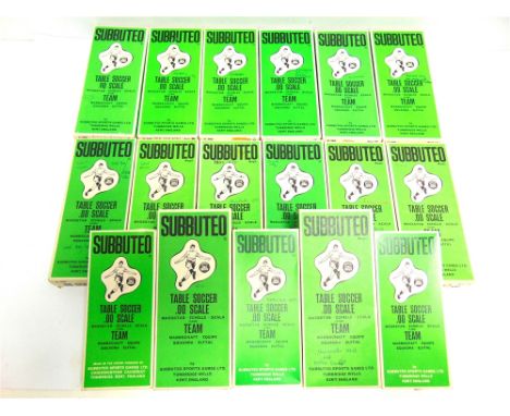A SUBBUTEO COLLECTION comprising seventeen teams, each complete and boxed; and a small quantity of additional figures and acc