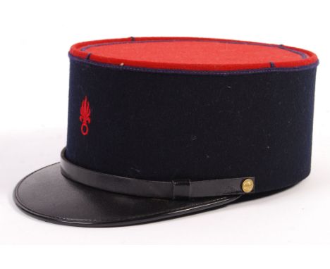 Unknown Production - An original vintage prop French Police Kepi / Cap. Stamped SCP Bernay to interior, complete example with