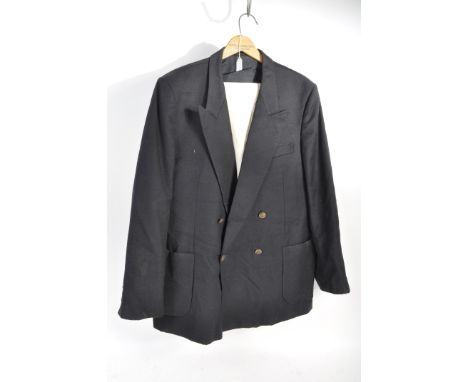 Peter Wyngarde's Personal Wardrobe - an original Farah made yachting / sailing style navy blue blazer with naval style faux b