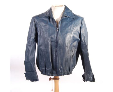 Jason King (1971 British Television Series) - an original vintage leather jacket, used and owned by Peter Wyngarde. The ' Fin