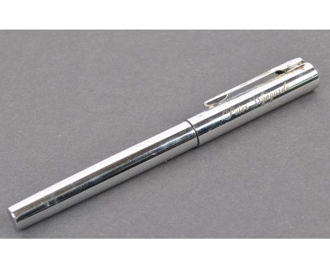 The Estate of Peter Wyngarde - an original vintage Waterman fountain pen, the lid engraved ' Peter Wyngarde '. Fitted with it