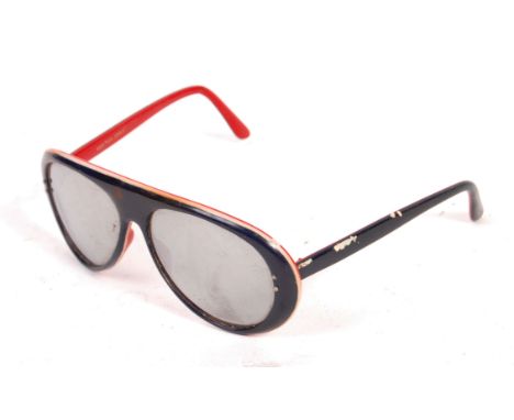 A pair of vintage sunglasses, from the estate of Peter Wyngarde. Both Wyngarde and his character Jason King were frequently s