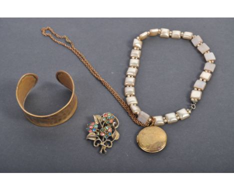 A collection of costume jewellery owned by Peter Wyngarde, very likely used during his varied movie, television and theatre c
