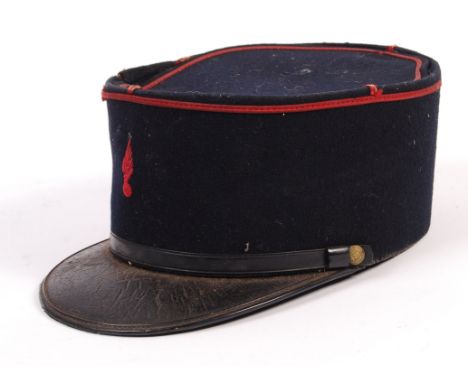 Unknown Production - An original vintage prop French Police Kepi / Cap. Stamped SCP Bernay to interior, complete example with