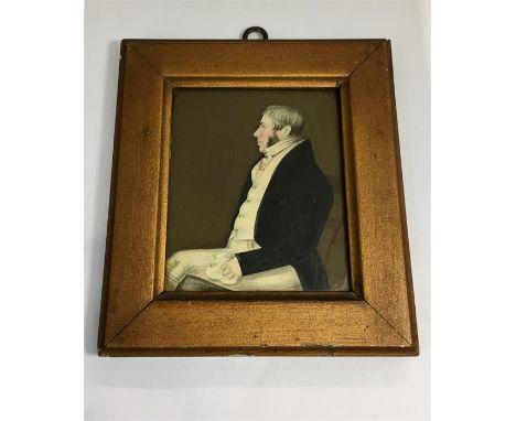 Antique 18th /19th century portrait painting of gentleman 