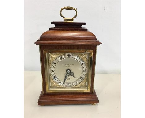 Elliott London mahogany bracket mantle Clock GARRARD  LONDON clock is ticking but no warranty given measures approx 8.5ins ta