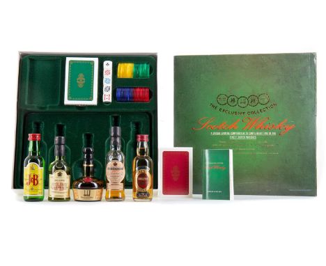 THE EXCLUSIVE COLLECTION MINIATURE SET WITH GAMES THE EXCLUSIVE COLLECTION MINIATURE SETAs well as a selection of whisky mini