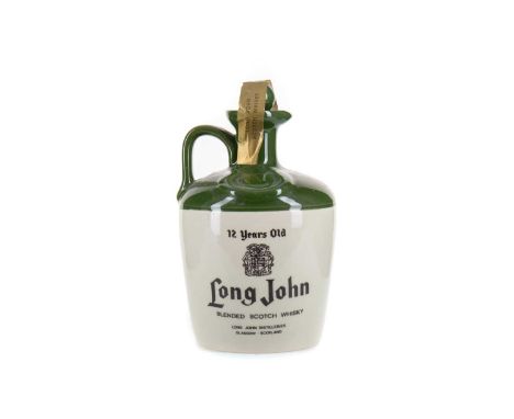 LONG JOHN 12 YEAR OLD CERAMIC DECANTER 1980S BLENDED WHISKY LONG JOHN 12 YEAR OLD CERAMIC DECANTER 1980S43% ABV / 75cl