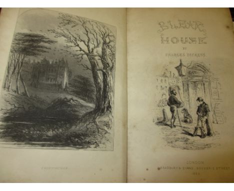 Charles Dickens, First Edition ' Bleak House ' with illustrations by H.K. Browne, published by Bradbury & Evans, 1853, part l