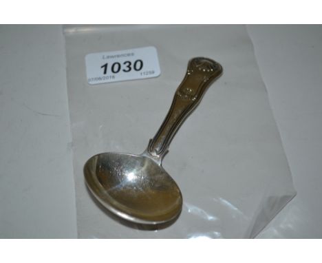 George III silver caddy spoon with Shell pattern handle, London, 1818, maker TW and JB