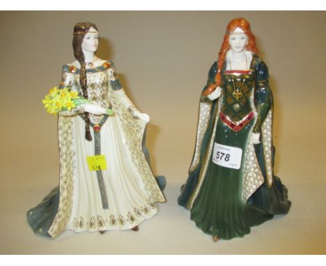 Royal Worcester Limited Edition figure, ' Princess of Tara ' together with another, ' The Daughter of Erin '