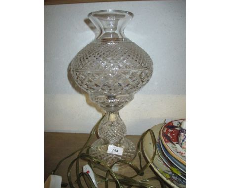 Waterford cut glass table lamp