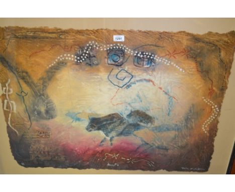 Large Limited Edition colour print, No. 213 of 250, entitled ' Arago I ', indistinctly signed