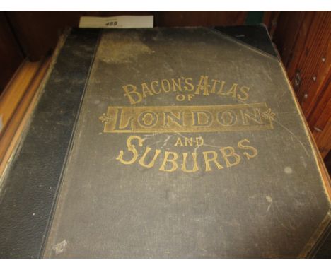 Early 20th Century volume, ' Bacon's Large Scale Atlas of London and Suburbs '