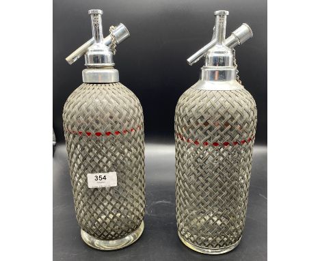 Two vintage Sparklets Ltd soda syphons 