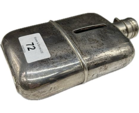 Silver spirit flask, London, 1899 