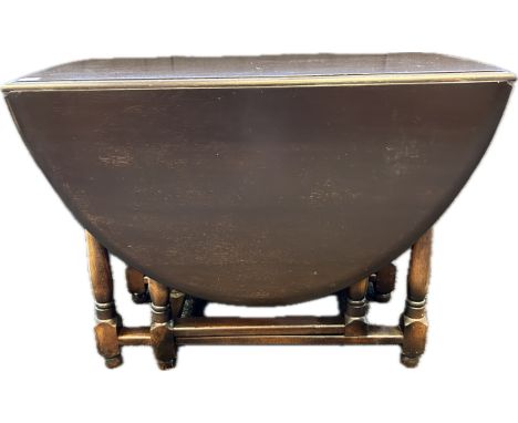 19th century gate leg oak table [74x48x105cm] 