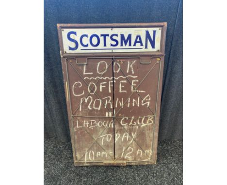 Vintage ‘Scotsman’ newspaper advertising sign 